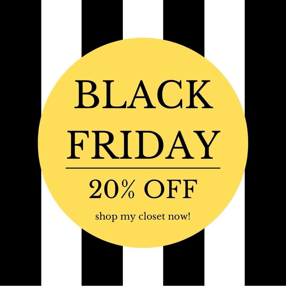 Black Friday 20% off my closet